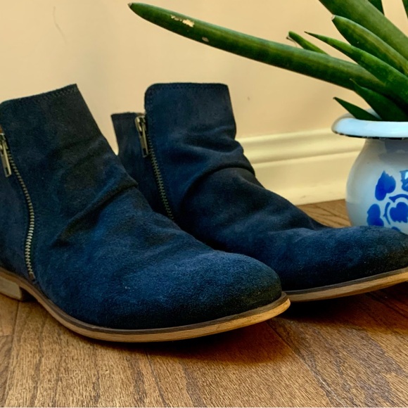 B2 blue suede boots size EU43 - Picture 15 of 16